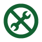icon green zero maintenance easy to clean